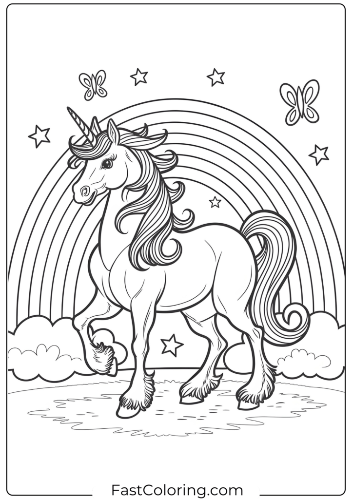 Adult Lisa Frank coloring page