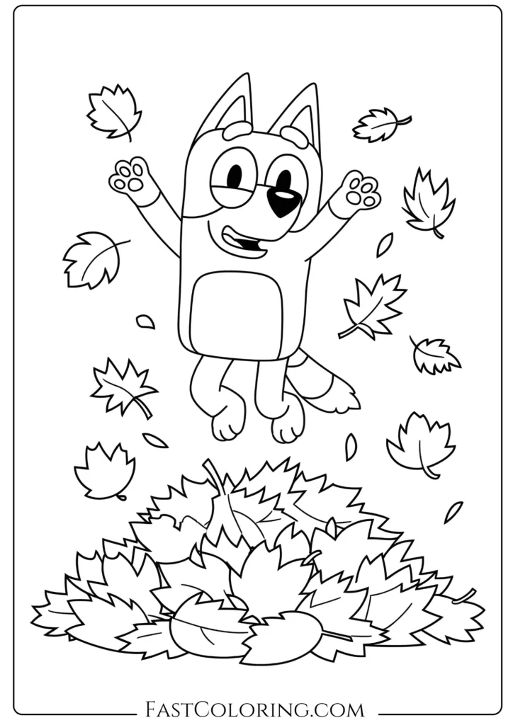 Bluey’s Jumping in Autumn Leaves (2)