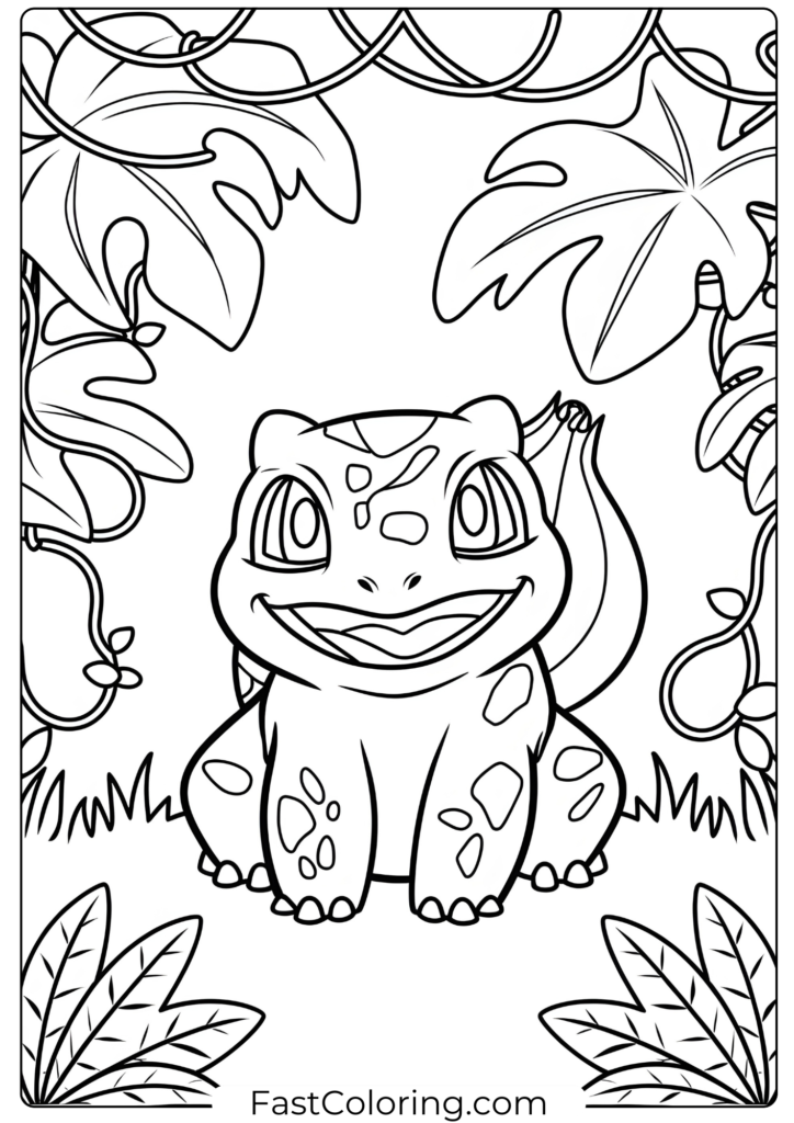 Bulbasaur in the Lush Jungle