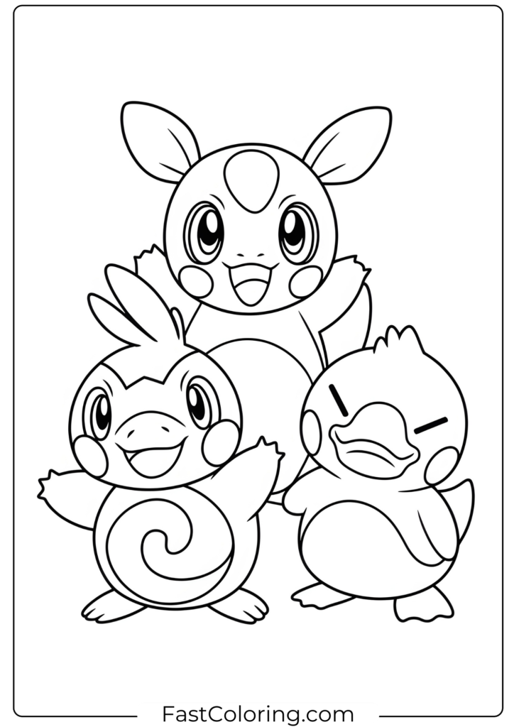 Cute Pokemon Coloring Page