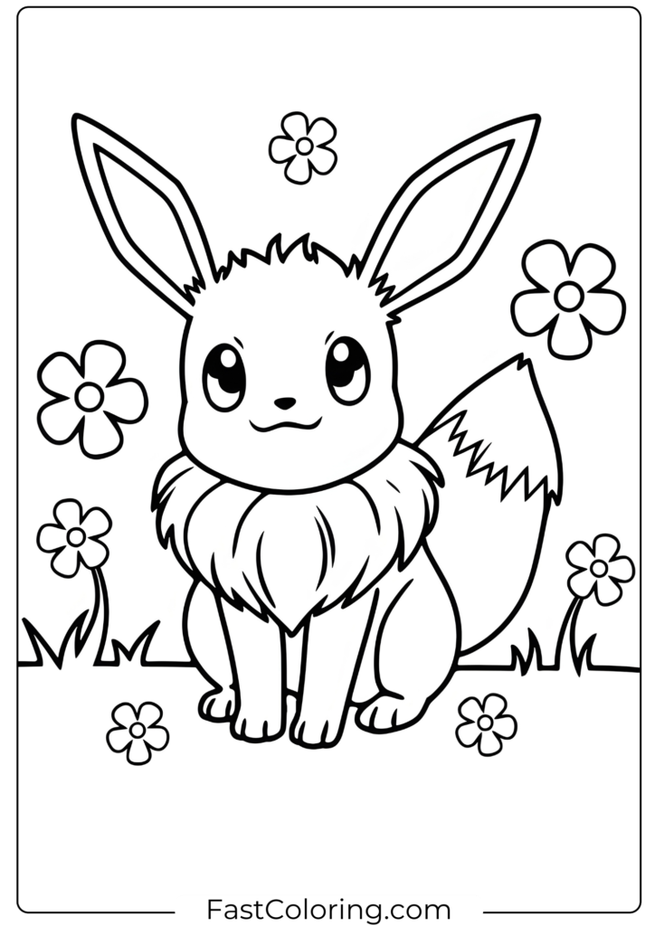 Eevee in the Flowering Meadows