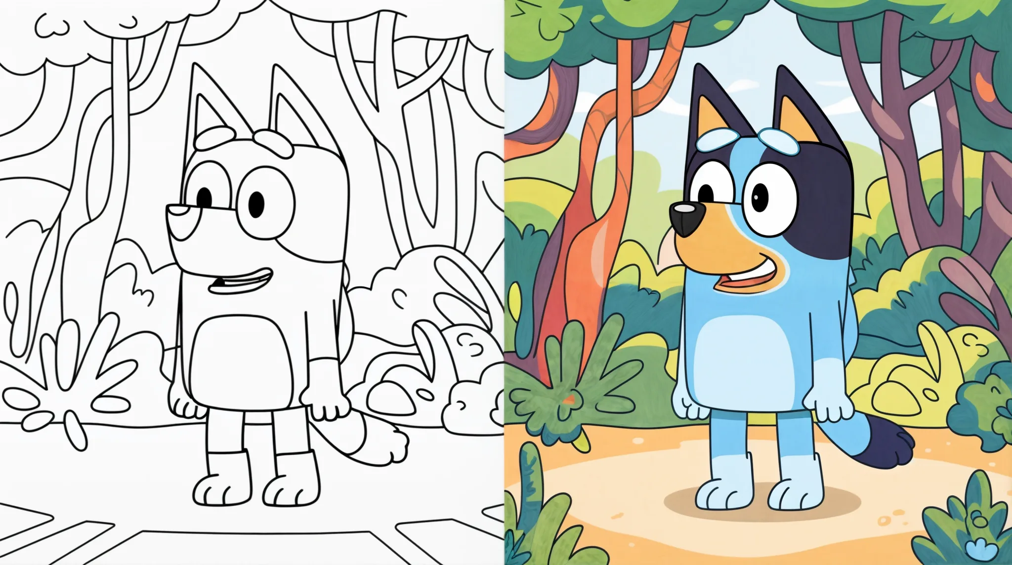 Free Printable Bluey Coloring Pages