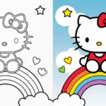 Hello Kitty Coloring Pages