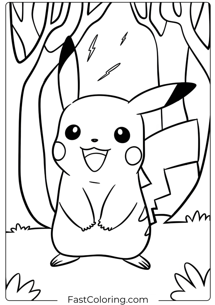 Pikachu in the Electric Forest