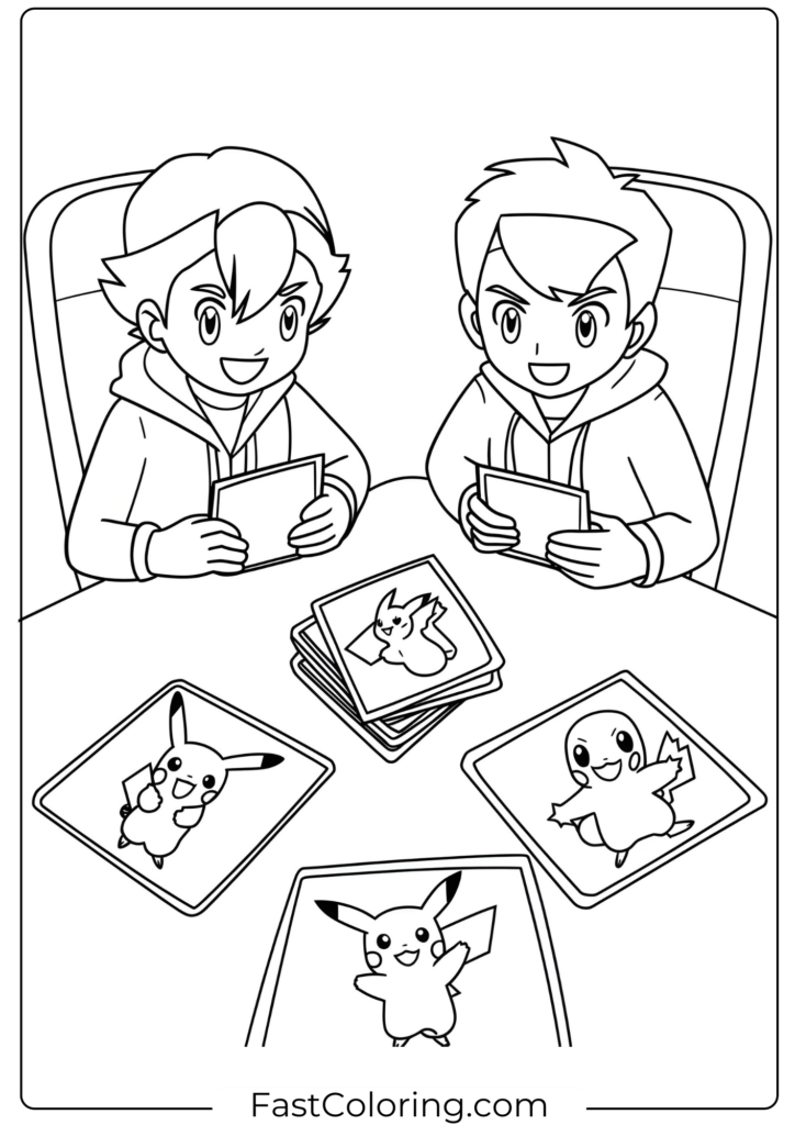 Pokemon Card Coloring Page