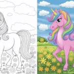 Free Printable Unicorn Coloring Pages for Kids