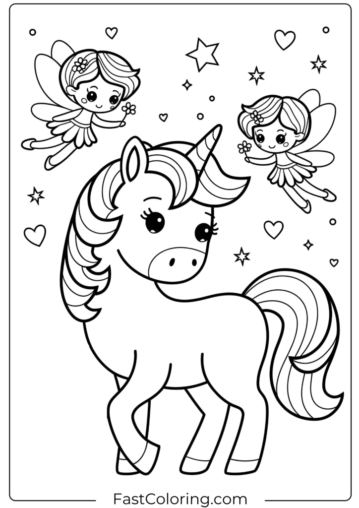 Unicorn and Fairy Friends